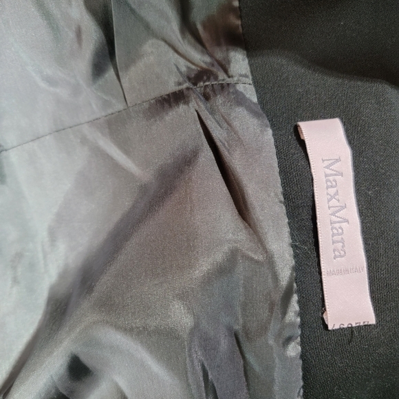 MaxMara Vintage Women's Suit Skirt Jacket Green - Picture 9 of 14